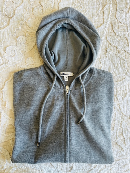 Peter Millar Other - Peter Millar Crown Comfort Hooded Chashmere Jacket Gray Size Medium